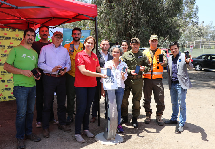 Presentan primera aplicación del país para orientar a senderistas en la precordillera