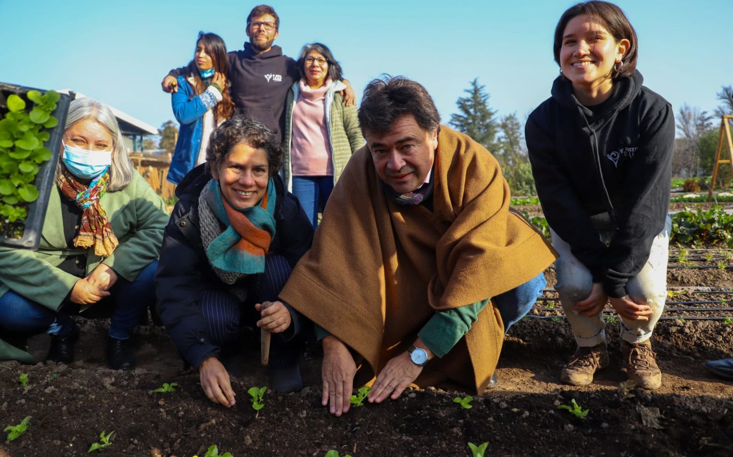 Proyecto GEF Montaña: Ministra del Medio Ambiente y Ministro de Agricultura visitan innovadores proyectos agroecológicos sustentables de la RM